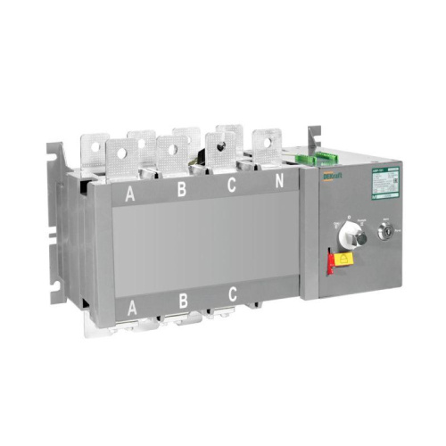 Изображение Ввод резерва автоматический АВР АВР-108 3п 800А 32кА на реверс. выкл.-разъед. с мотор. приводом DEKraft 42065DEK 