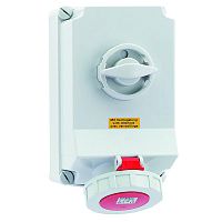 Изображение Розетка 63А 5п 6ч 400В IP67 260х160мм с блокировк. Bals 16602 