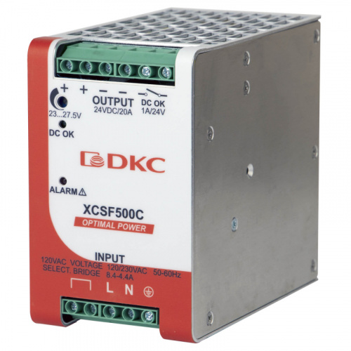 Изображение Источник питания "OPTIMAL POWER" 1ф 500Вт 20А 24В с ORing диодом DKC XCSF500C 