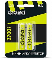 Изображение Аккумулятор AA Ni-MH 1.2В 2700мА.ч BL-2 (уп.2шт) ФАZА 5003002 