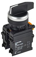 Изображение Переключатель 2 полож. 1НО+1НЗ возвратный длин. ручка MASTER IEK MI-SW60-11XB22-3-25-2-K02 