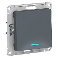 Изображение SE AtlasDesign Грифель Выключатель 1-клавишный с подсветкой, сх.1а, 10АХ, механизм  упак.:10  ATN000713 