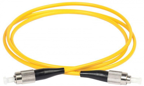 Изображение Патч-корд оптический коммутационный соединительный для одномодового кабеля (SM); 9/125 (OS2); FC/UPC-FC/UPC; одинарного исполнения (Simplex); LSZH (дл.2м) ITK FPC09-FCU-FCU-C1L-2M 