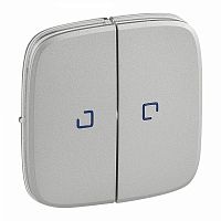 Изображение Legrand Valena ALLURE Алюм Клавиша 2-ая с подсветкой/индикацией  755227 