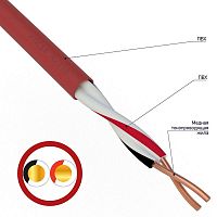 Изображение Кабель для пожарной сигнализации REXANT КПСВВ 1x2x1,00 мм, бухта 200м  01-4852 