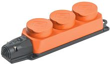 Изображение Колодка 3-м ОМЕГА РБ33-1-0м IP44 каучук оранж. IEK PKR61-016-2-K09 