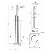 Изображение Опора ОГКф-9.0(К240-180-4х25) оцинк. + порошк. окраска Пересвет 00-003081 