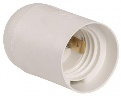 Изображение Патрон подвесной Е27 пластик белый инд.пакет IEK  упак.:50  EPP10-04-02-K01 