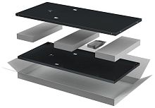 Изображение Комплект стенок боковых 800мм для шкафа 24U черн. LINEA E ITK LE05-24UX8-X 