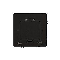 Изображение Лючок MultiDesk MDK20 на 2мод. IP44 с монтажной коробкой для бетонных полов черн. матов. SE MDK20202MBC 