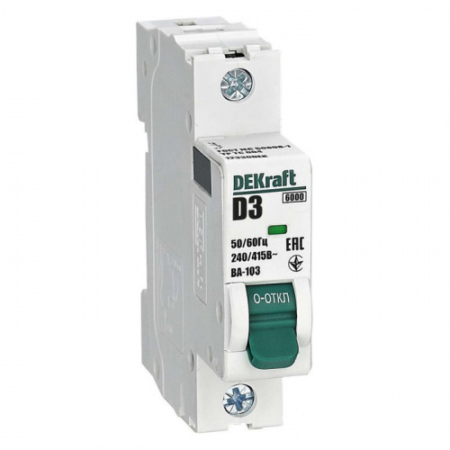 Изображение Выключатель автоматический 1п 25А характеристика D ВА-103 6кА SchE 12339DEK 