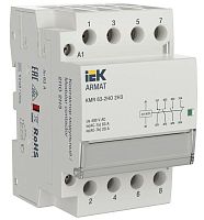 Изображение Контактор модульный KMR 63А 24В AC/DC 2НО 2НЗ ARMAT IEK AR-KMR20-063-22-024 