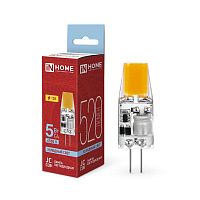 Изображение Лампа светодиодная LED-JC-COB 5Вт 12В G4 6500К 520лм IN HOME 4690612060279 