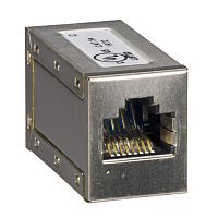 Изображение Разъем RJ45 (розет. часть/розет. часть) (уп.5шт) SE SPC-RJ45-FEME 