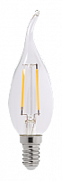 Изображение Лампа светодиодная LED 4Вт E14 360Лм 230В/50Гц теплыйпрозрачная свеча на ветру  1028013 