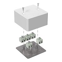 Изображение Коробка огнестойкая для кабель-канала 40-0460-FR2.5-10 Е15-Е120 85х85х45 Промрукав 40-0460-FR2.5-10 