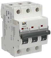 Изображение Выключатель автоматический модульный 3п D 16А M10N-MA без тепл. расцеп. ARMAT IEK AR-M10N-MA-3-D016 
