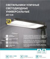 Изображение Светильник уличный линзованный светодиодный ДКУ-2UB 50Вт 230В 5000К 6250лм 125лм/Вт универсальный IP65 NEOX 4690612057415 