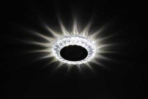 Изображение DK LED 16 SL/WH Светильник ЭРА светодиодный круглый "белая подсветка" 3+3W прозрачный/белый (40/960)  Б0036497 