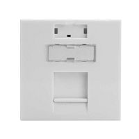 Изображение Вставка 45х45 для 1 модуля Keystone (аналог Mosaic) бел. DKC RNW451WH 