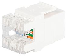 Изображение Люк 18-8002-01 коннектор RJ45 CAT6 UTP Keystone бел. Эра Б0063290 