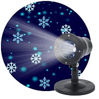 Изображение Проектор LED Снежинки мультирежим холодный свет 220В IP44 ENIOP-04 ЭРА Б0041645 