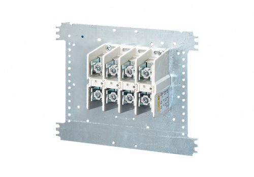 Изображение Клемма силовая 4п на 250А 2х16-150кв.мм; 4х16-70кв.мм на монтажной плате 300х300мм Mi VE 120 HENSEL 2000507 