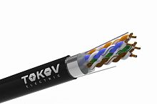 Изображение Кабель витая пара F/UTP 4х2х24AWG (0.48мм) кат.5E PE Fluke tested (м) TOKOV Electric TKE-C05-F/UTP-42-5E-305-OD 