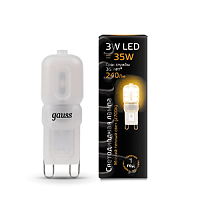 Изображение Лампа светодиодная LED 3вт 220в G9 теплый капсульная пластик Gauss  107409103 