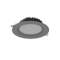 Изображение Светильник светодиодный Downlight 190х75 16Вт 4000К IP54 круглый встраив. матов. сер. RAL7045 VARTON V1-R0-H0083-10000-4401640 