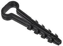 Изображение Дюбель-хомут 10х5мм для плоского кабеля нейлон черн. (уп.100шт) GENERICA UDH14-10-05-100-K02-G 