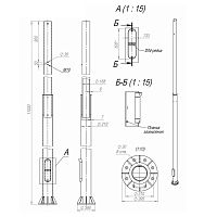 Изображение Опора ОСф-0.4-11.0(Д395-310-8х30)-02 оцинк. Пересвет 00-003165 