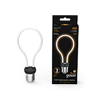 Изображение Лампа светодиодная филаментная Filament Artline 4Вт A72 2700К E27 330лм milky Gauss 1004802104 