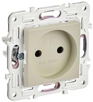 Изображение Розетка SKANDY 10А без заземл. без защ. шторок SK-R02B беж. IEK SK-R10-10-K10 