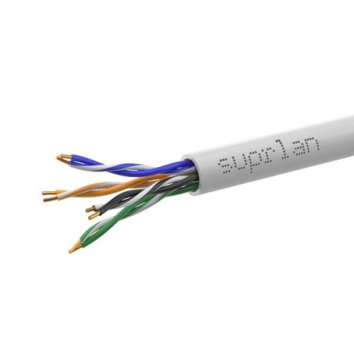 Изображение Кабель витая пара U/UTP кат.5E 4х2х24AWG solid Cu PVC In. Premium (м) SUPRLAN 01-0313-5 