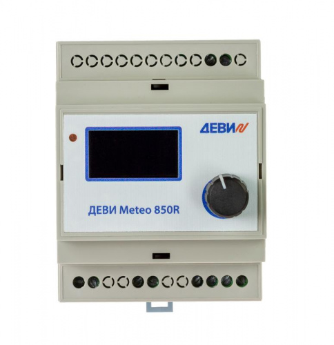 Изображение Терморегулятор ДЕВИ Meteo 850R на шину DIN с датчиком температуры на проводе 8А DEVI 140F1084R 
