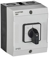 Изображение Переключатель кулачковый 10А (сх. 82) в боксе стандартная рукоятка IEK MI-CS20-010-082 