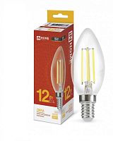Изображение Лампа светодиодная LED-СВЕЧА-deco 12Вт 230В E14 3000К 1350лм прозрачная IN HOME 4690612053660 