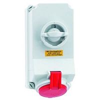 Изображение Розетка 32А 5п 3P+N+РE 6ч 400В IP44 225х118 с блокировкой Bals 16043 