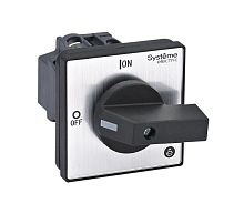Изображение Выключатель-разъединитель 3п 20А IP20 с черн. рукоят. на дверцу 4 винтами SE MSD20320B 
