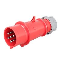 Изображение Вилка кабельная CP IP44 32А 6P+E 400В DKC CP674-032-40 