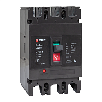 Изображение Автоматический выключатель LS250 25кА 3P 125А ProPact EKF mccb-250-25-3-125-ls 