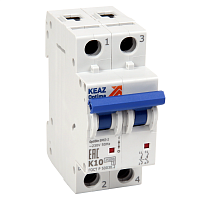 Изображение Выключатель автоматический модульный 2п Z 4А OptiDin ВМ63-2Z4-25-УХЛ3 КЭАЗ 342057 