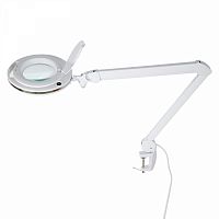 Изображение Лупа на струбцине круглая 3D с подсветкой 60LED регулировка яркости бел. Rexant 31-0531 