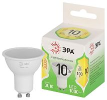 Изображение Лампа светодиодная GREEN LINE MR16-10W-830-GU10 GL 10Вт софит 3000К свет тепл. GU10 Эра Б0067006 