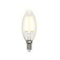 Изображение Лампа светодиодная LED-C35-6Вт/WW/E14/FR PLS02WH картон Uniel UL-00000305 