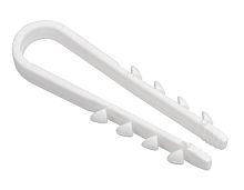 Изображение Дюбель-хомут 19-25мм для круглого кабеля нейлон бел. (уп.100шт) IEK UHH35-19-25-100 