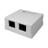 Изображение Розетка компьютерная 8P8C RJ-45 UTP кат.5E 2 порта (DIY) SUPRLAN 10-0309-1 