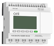 Изображение Модуль ЦПУ ПЛК 430 6 DI 6 UI (0-10В/DI) 6 RO 24В DC с экраном ONI PLR-430-CPU-12U06R-1DC-00 