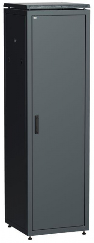 Изображение Шкаф сетевой 19дюйм LINEA N 47U 600х800мм металлическая передняя дверь черн. ITK LN05-47U68-M 